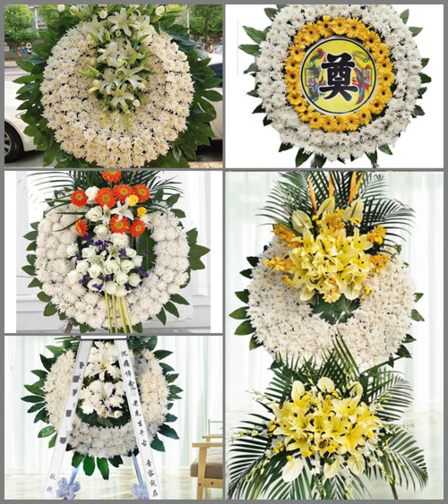 广东梅州市五华县龙村镇大坑村花圈速递